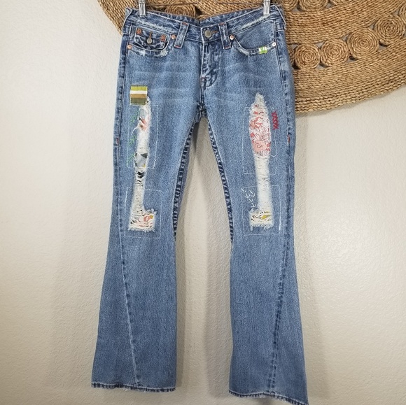 True Religion Denim - True Religion patchwork Jean's Size 28 H14